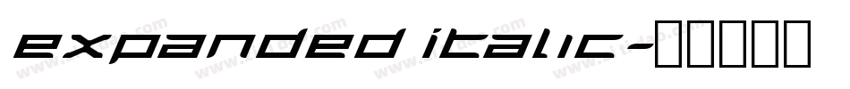 Expanded Italic字体转换